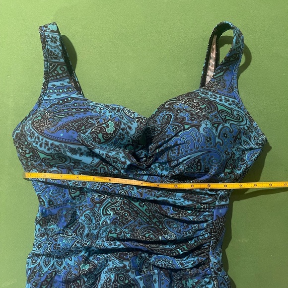 Miraclesuit Blue Patterned Bikini - Picture 8 of 12